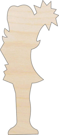 Cheerleader Wood Craft Shape - Laser Cut Baltic Birch Unfinished DIY Wood Art Supplies SPT630 - The Wood Shape Store