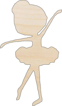 Ballerina Wood Craft Shape - Laser Cut Baltic Birch Unfinished DIY Wood Art Supplies SPT650 - The Wood Shape Store