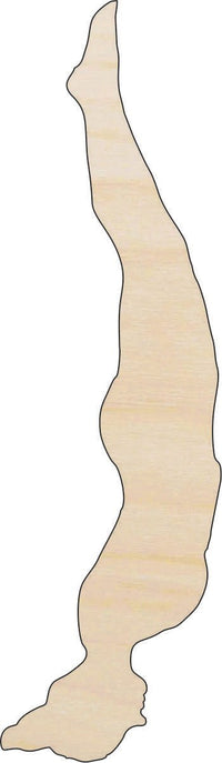 Diver Wood Craft Shape - Laser Cut Baltic Birch Unfinished DIY Wood Art Supplies SPT656 - The Wood Shape Store