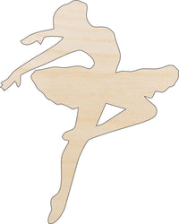 Ballerina Wood Craft Shape - Laser Cut Baltic Birch Unfinished DIY Wood Art Supplies SPT661 - The Wood Shape Store