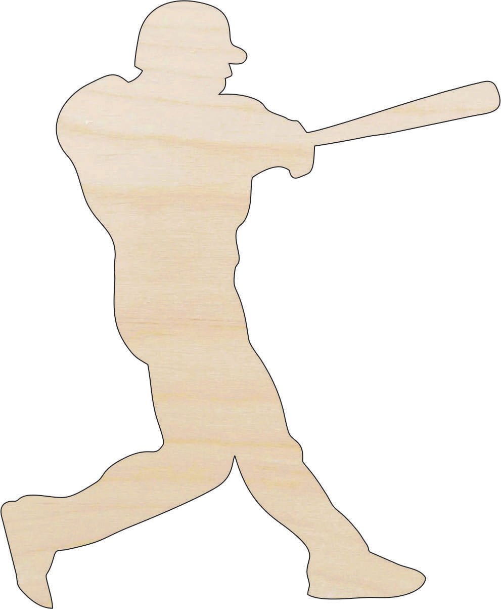 Baseball Wood Craft Shape - Laser Cut Baltic Birch Unfinished DIY Wood Art Supplies SPT662 - The Wood Shape Store