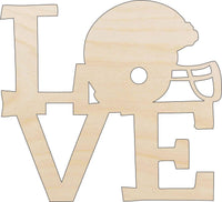 Football Wood Craft Shape - Laser Cut Baltic Birch Unfinished DIY Wood Art Supplies SPT679 - The Wood Shape Store