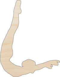 Diver Wood Craft Shape - Laser Cut Baltic Birch Unfinished DIY Wood Art Supplies SPT680 - The Wood Shape Store