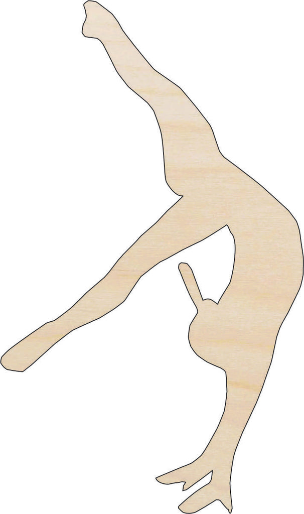 Sport Gymnastics - Laser Cut Out Unfinished Wood Craft Shape SPT89