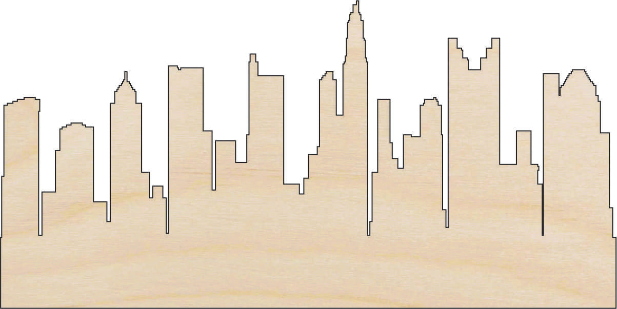 Building Columbus Skyline - Laser Cut Out Unfinished Wood Craft Shape STAT104 Building Columbus Skyline - Laser Cut Out Unfinished Wood Craft Shape STAT104