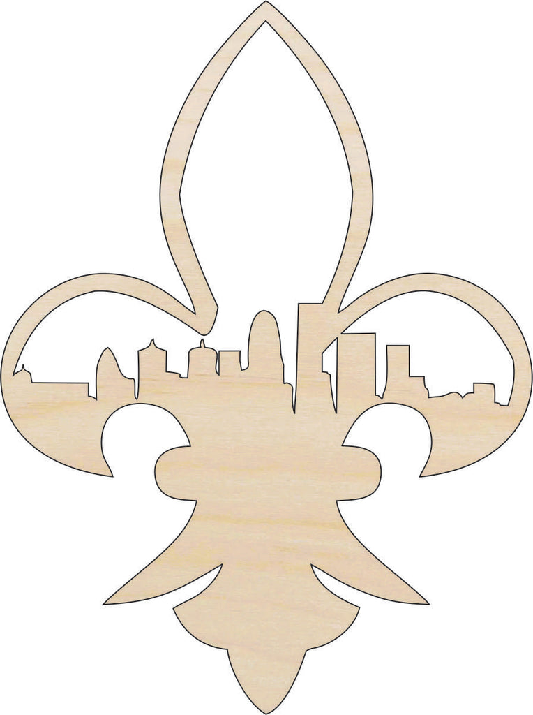 State Louisville Kentucky Skyline - Laser Cut Out Unfinished Wood Craft Shape STAT106