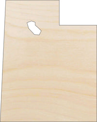 Utah Wood Craft Shape - Laser Cut Baltic Birch Unfinished DIY Wood Art Supplies STAT109 - The Wood Shape Store