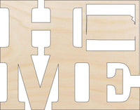 Kansas Wood Craft Shape - Laser Cut Baltic Birch Unfinished DIY Wood Art Supplies STAT14 - The Wood Shape Store