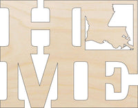 Louisiana Wood Craft Shape – Laser Cut Baltic Birch Unfinished DIY Art Supplies STAT16 - The Wood Shape Store