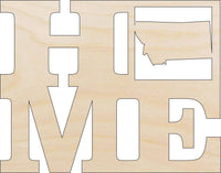 Montana Wood Craft Shape - Laser Cut Baltic Birch Unfinished DIY Wood Art Supplies STAT20 - The Wood Shape Store