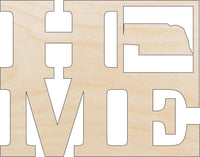 Nebraska Wood Craft Shape - Laser Cut Baltic Birch Unfinished DIY Wood Art Supplies STAT21 - The Wood Shape Store