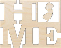 New Jersey Wood Craft Shape – Laser Cut Baltic Birch Unfinished DIY Wood Art Supplies STAT25 - The Wood Shape Store