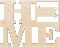 Pennsylvania Wood Craft Shape – Laser Cut Baltic Birch Unfinished DIY Wood Art Supplies STAT28 - The Wood Shape Store