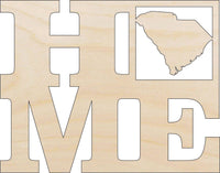 South Carolina Wood Craft Shape – Laser Cut Baltic Birch Unfinished DIY Art Supplies STAT30 - The Wood Shape Store