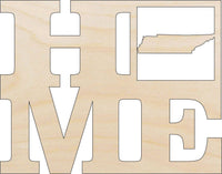 Tennessee Wood Craft Shape - Laser Cut Baltic Birch Unfinished DIY Wood Art Supplies STAT38 - The Wood Shape Store