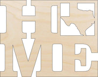Texas Wood Craft Shape - Laser Cut Baltic Birch Unfinished DIY Wood Art Supplies STAT40 - The Wood Shape Store
