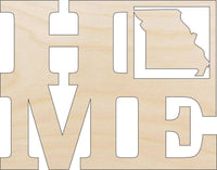 Missouri Wood Craft Shape - Laser Cut Baltic Birch Unfinished DIY Wood Art Supplies STAT42 - The Wood Shape Store