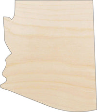Arizona Wood Craft Shape - Laser Cut Baltic Birch Unfinished DIY Wood Art Supplies STAT51 - The Wood Shape Store