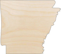 Arkansas Wood Craft Shape - Laser Cut Baltic Birch Unfinished DIY Wood Art Supplies STAT52 - The Wood Shape Store