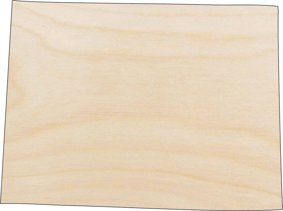 State Colorado - Laser Cut Out Unfinished Wood Craft Shape STAT54 State Colorado - Laser Cut Out Unfinished Wood Craft Shape STAT54