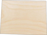 Colorado Wood Craft Shape - Laser Cut Baltic Birch Unfinished DIY Wood Art Supplies STAT54 - The Wood Shape Store