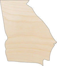 Georgia Wood Craft Shape - Laser Cut Baltic Birch Unfinished DIY Wood Art Supplies STAT58 - The Wood Shape Store