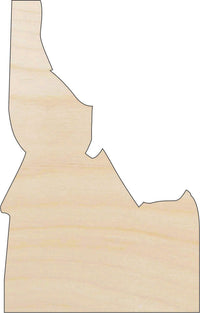 Idaho Wood Craft Shape - Laser Cut Baltic Birch Unfinished DIY Wood Art Supplies STAT60 - The Wood Shape Store
