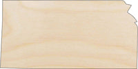 Kansas Wood Craft Shape - Laser Cut Baltic Birch Unfinished DIY Wood Art Supplies STAT64 - The Wood Shape Store