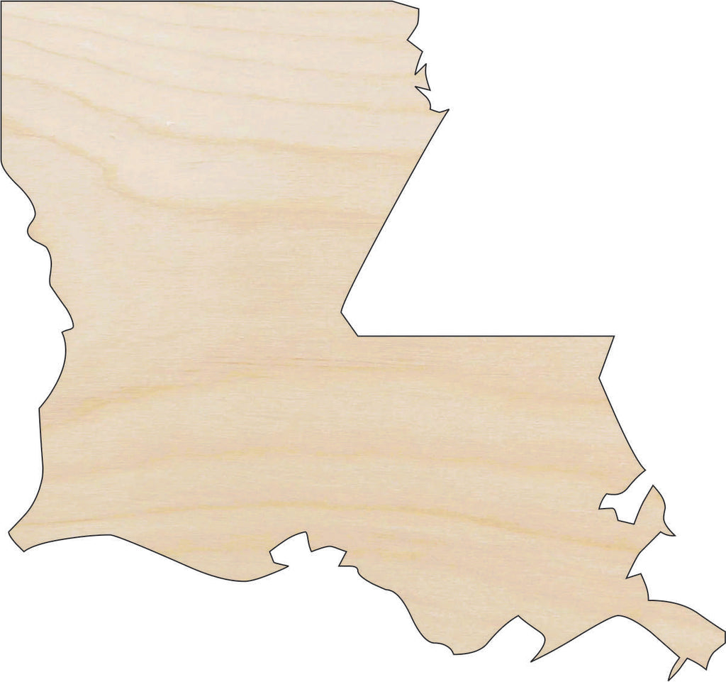 Louisiana - Laser Cut Wood Shape STAT66