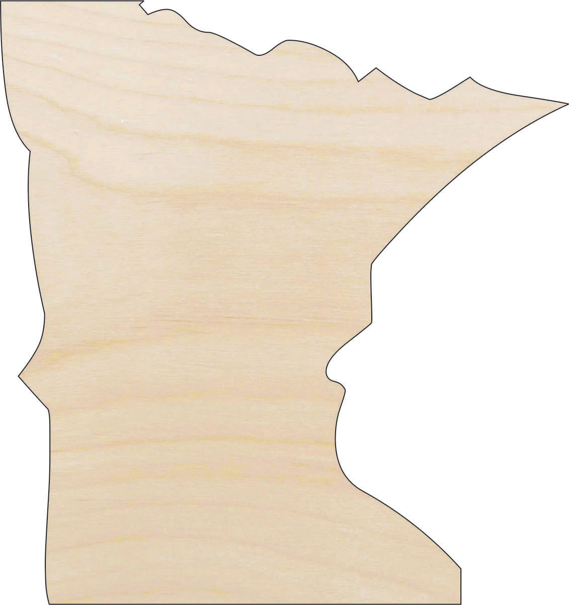 State Minnesota - Laser Cut Out Unfinished Wood Craft Shape STAT71 State Minnesota - Laser Cut Out Unfinished Wood Craft Shape STAT71
