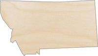 Montana Wood Craft Shape - Laser Cut Baltic Birch Unfinished DIY Wood Art Supplies STAT74 - The Wood Shape Store