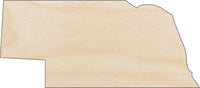 Nebraska Wood Craft Shape - Laser Cut Baltic Birch Unfinished DIY Wood Art Supplies STAT75 - The Wood Shape Store