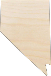 Nevada Wood Craft Shape - Laser Cut Baltic Birch Unfinished DIY Wood Art Supplies STAT76 - The Wood Shape Store