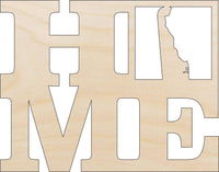 Delaware Wood Craft Shape - Laser Cut Baltic Birch Unfinished DIY Wood Art Supplies STAT7 - The Wood Shape Store