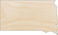 South Dakota Wood Craft Shape - Laser Cut Baltic Birch Unfinished DIY Wood Art Supplies STAT89 - The Wood Shape Store