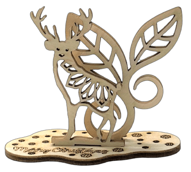 Deer 3D Laser Cut – Baltic Birch Wood Craft Supplies | DIY Wood Kit STND15 - The Wood Shape Store