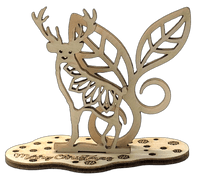 Deer 3D Laser Cut – Baltic Birch Wood Craft Supplies | DIY Wood Kit STND15 - The Wood Shape Store