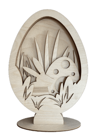 Bunny 3D Laser Cut – Baltic Birch Wood Craft Supplies | DIY Wood Kit STND17 - The Wood Shape Store