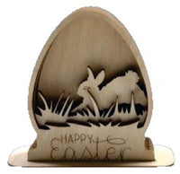 Bunny 3D Laser Cut – Baltic Birch Wood Craft Supplies | DIY Wood Kit STND1 - The Wood Shape Store