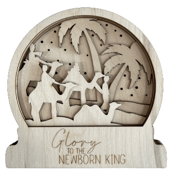 Nativity 3D Laser Cut – Baltic Birch Wood Craft Supplies | DIY Wood Kit STND27 - The Wood Shape Store