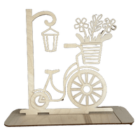 Bicycle 3D Laser Cut – Baltic Birch Wood Craft Supplies | DIY Wood Kit STND29 - The Wood Shape Store