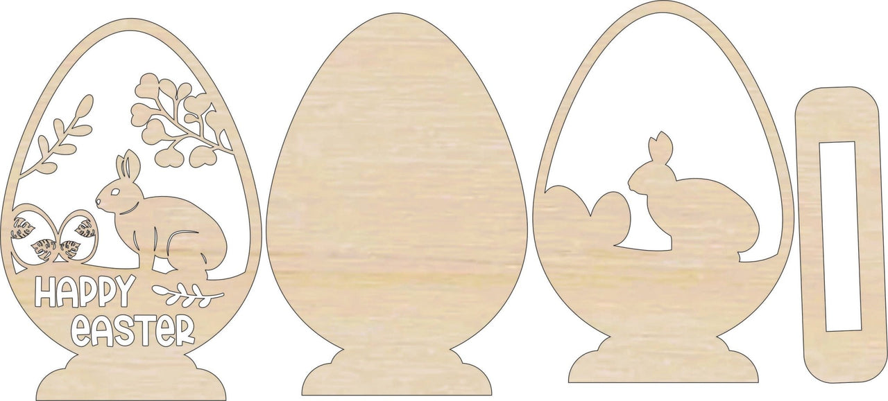 Bunny 3D Laser Cut – Baltic Birch Wood Craft Supplies | DIY Wood Kit STND3 - The Wood Shape Store