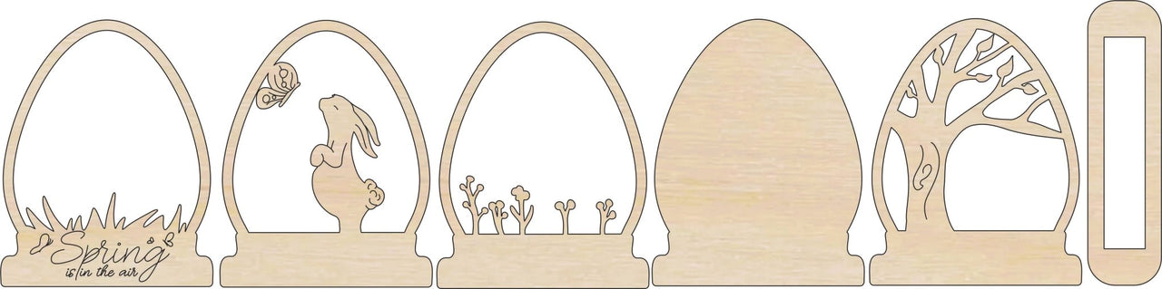 Bunny 3D Laser Cut – Baltic Birch Wood Craft Supplies | DIY Wood Kit STND4 - The Wood Shape Store