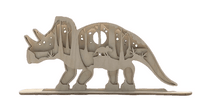Dinosaur 3D Layered Wood Stand - Dinosaur Wood Decoration | Laser Cut Baltic Birch - The Wood Shape Store