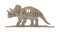 Dinosaur 3D Layered Stand 4 Pieces Laser Cut Out Unfinished Wood STND7 Dinosaur 3D Layered Stand 4 Pieces Laser Cut Out Unfinished Wood STND7