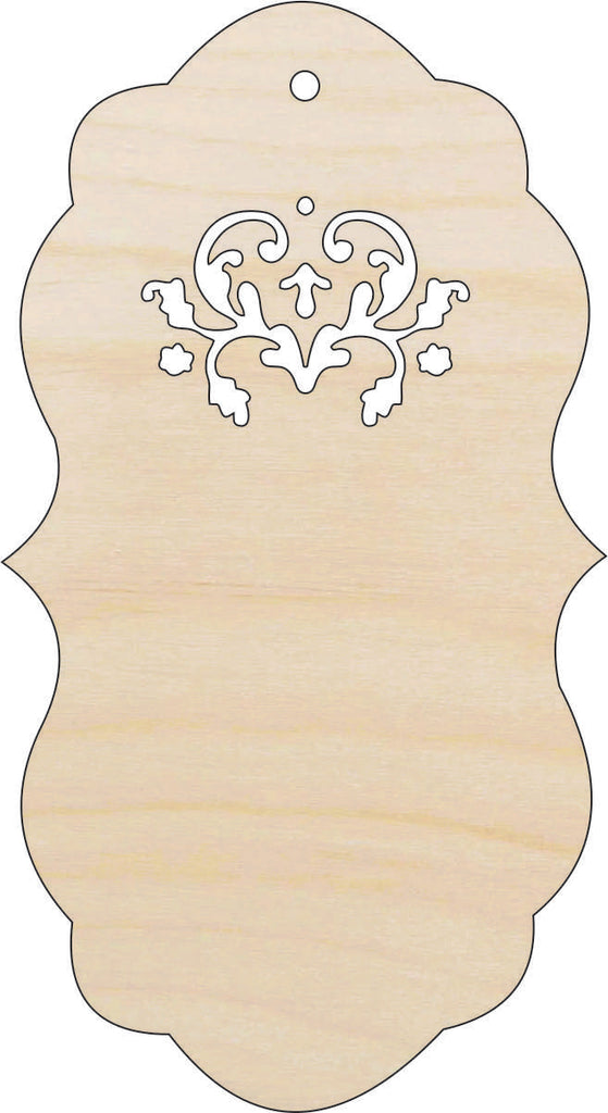 Gift Tag - Laser Cut Out Unfinished Wood Craft Shape TAG10