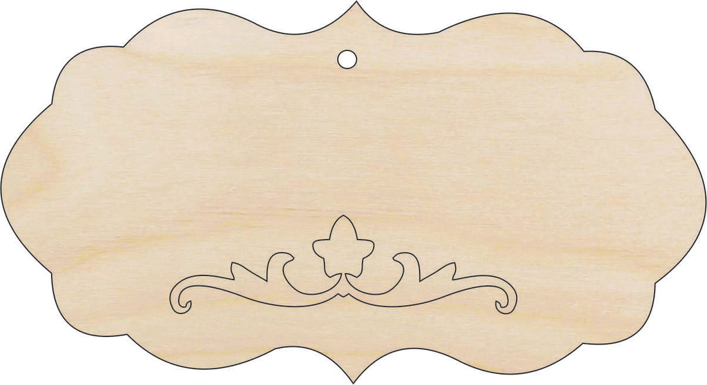 Gift Tag - Laser Cut Out Unfinished Wood Craft Shape TAG12