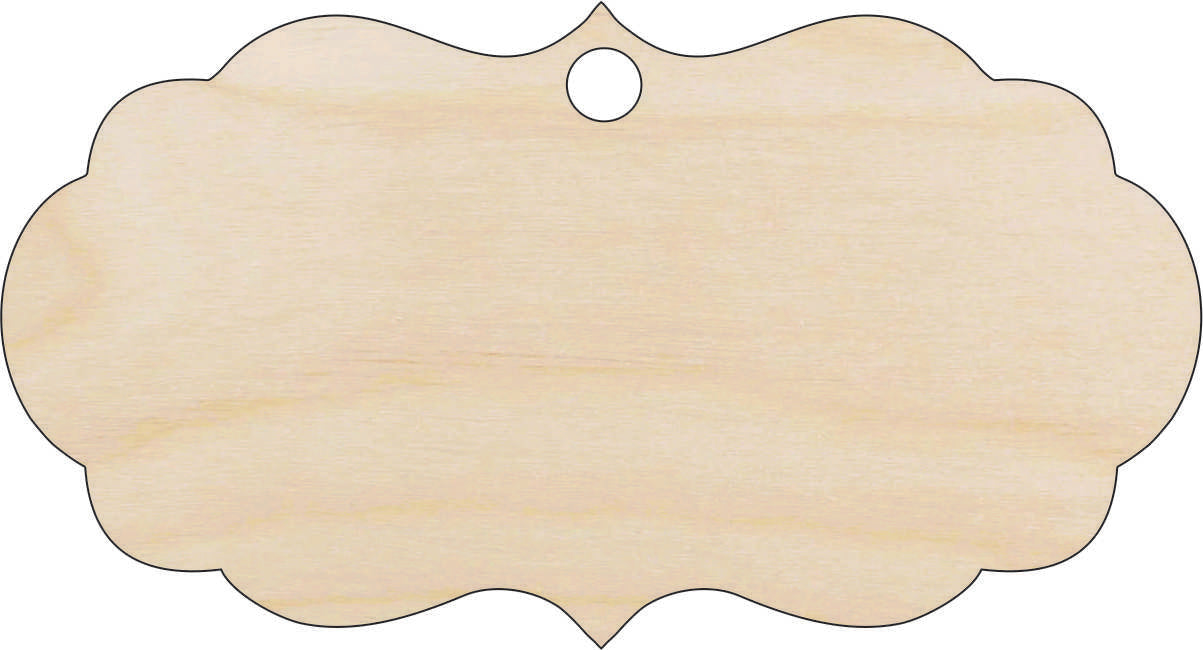 Gift Tag - Laser Cut Out Unfinished Wood Craft Shape TAG14 Gift Tag - Laser Cut Out Unfinished Wood Craft Shape TAG14