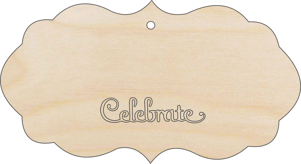 Gift Tag - Laser Cut Out Unfinished Wood Craft Shape TAG17