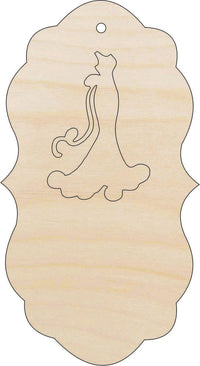 Gift Tag Wood Craft Shape - Laser Cut Baltic Birch Unfinished DIY Wood Art Supplies TAG23 - The Wood Shape Store